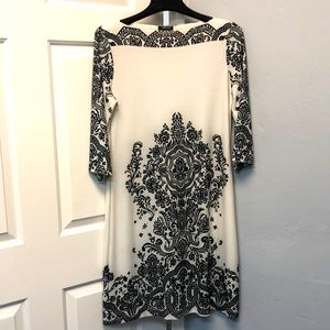Forever Dress Sz L Black & White